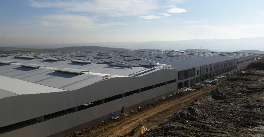 Kipaş Kağıt fabrikası — havadan görünüm