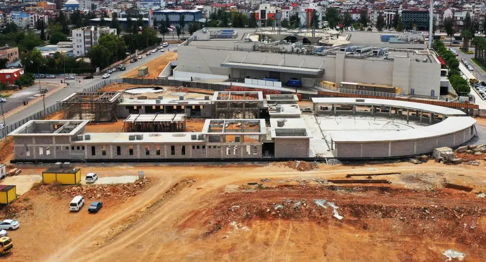 Kepez balık pazarı — inşaat aşaması